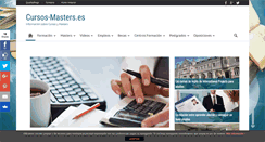Desktop Screenshot of cursos-masters.es